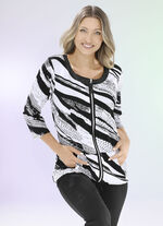 Shirtjacke mit durchgehendem Rei&szlig;verschluss 