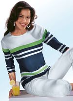 Pullover mit tollem Streifendessin 