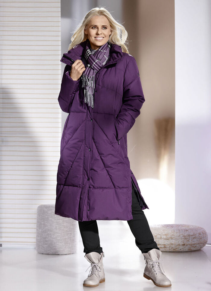 Funktionsmantel mit verstaubarer Kapuze AMETHYST