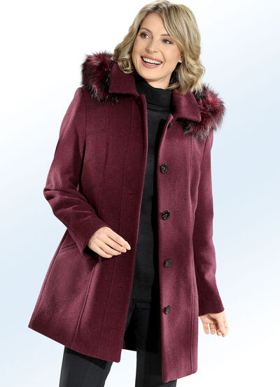 Jacke mit abnehmbarer Kapuze 