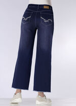 Jeans mit modischer Beinweite DUNKELBLAU
