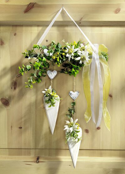 Türhänger mit Edelweißblüten 