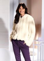 Kurzjacke aus Kunstpelz 