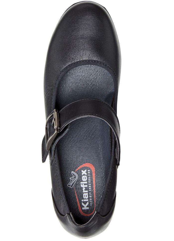 ELENA EDEN, schicke Damen-Pumps, Weite G, mit herausnehmbarem Fu&szlig;bett SCHWARZ