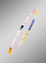 Edles Armband mit echt Safir in Multicolor 