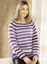 Pullover in Streifendessin 