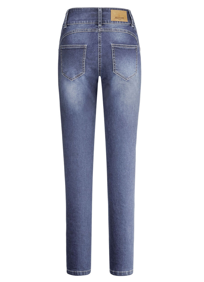 Shaping-Jeans in 4-Pocket-Form JEANSBLAU