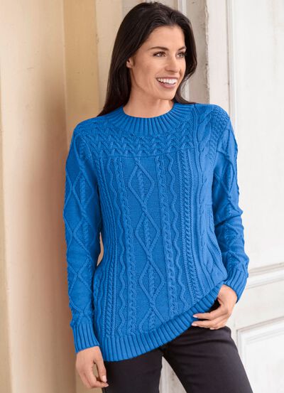 Pullover mit aufwendigem Mustermix 