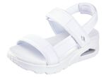 SKECHERS Sandale aus dehnbarem Textilmaterial WEISS
