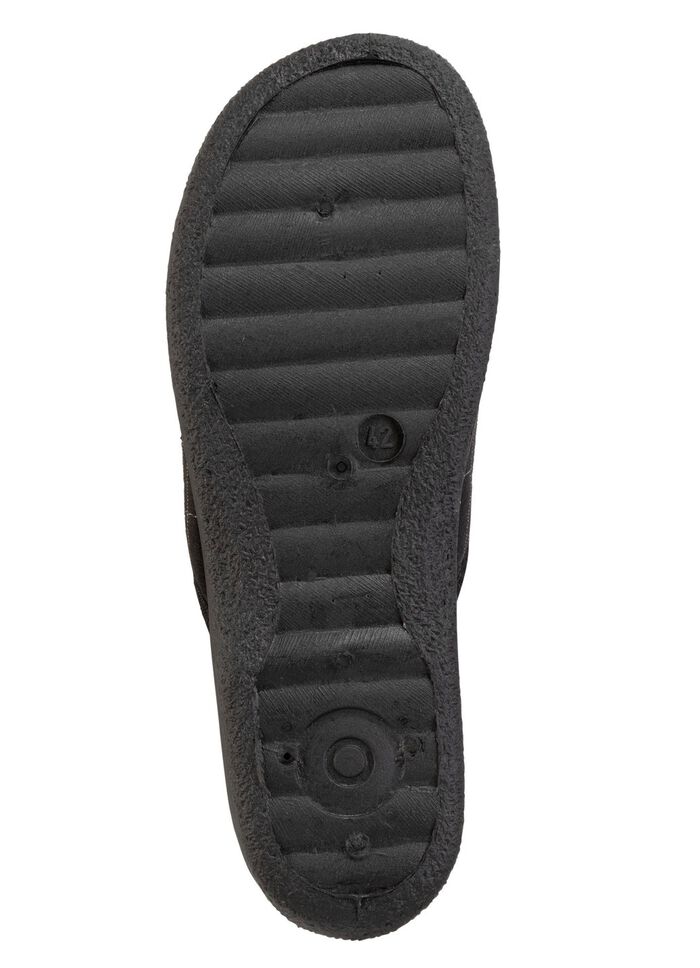 Pantoffel aus kariertem Textil 