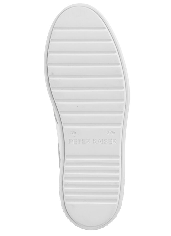 Peter Kaiser Schnür-Sneaker aus Nappa- und Veloursleder WEISS-BEIGE