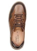 GINO GALANTE, klassische Herren-Schnürschuhe, mit herausnehmbarem Fußbett COGNAC