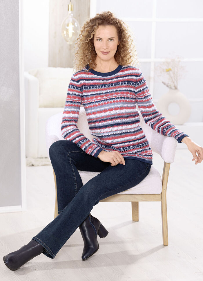 Pullover in Garnmix 