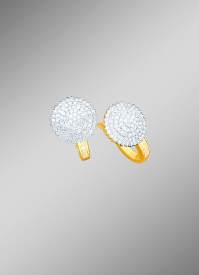 Hochwertige Diamant-Ohrringe mit 188 Diamanten 