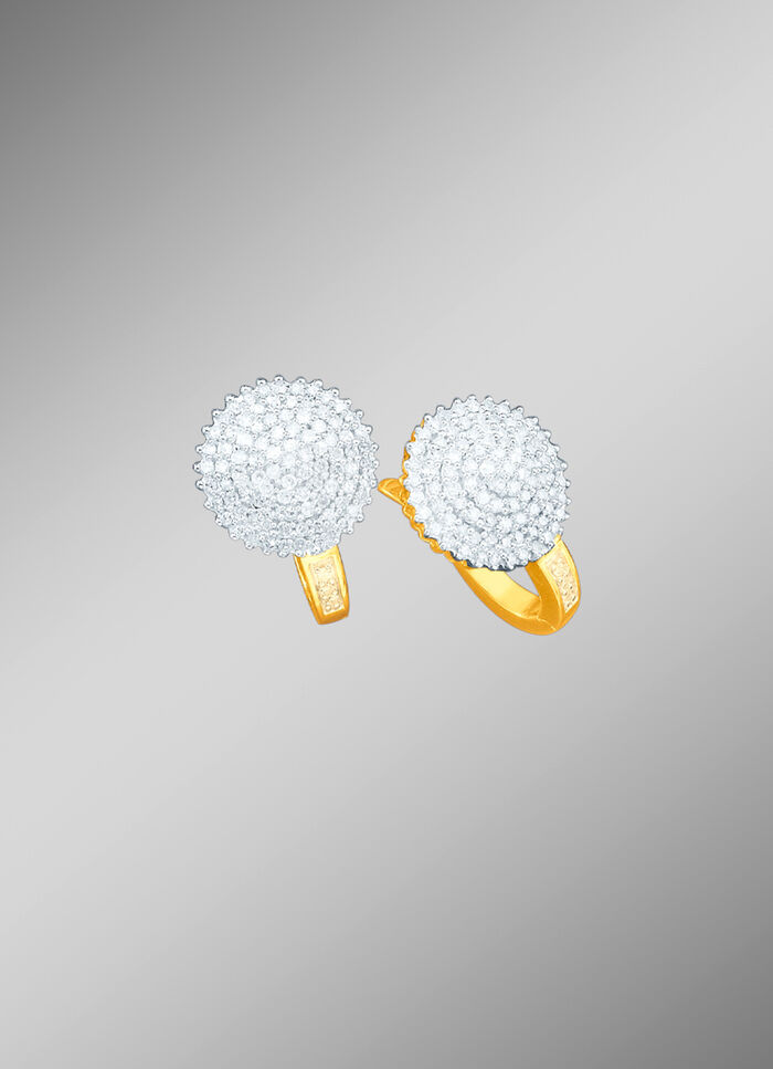 Hochwertige Diamant-Ohrringe mit 188 Diamanten 