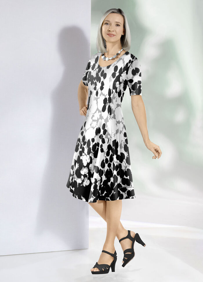 Kleid mit ausdruckstarkem Bordüren-Druck 