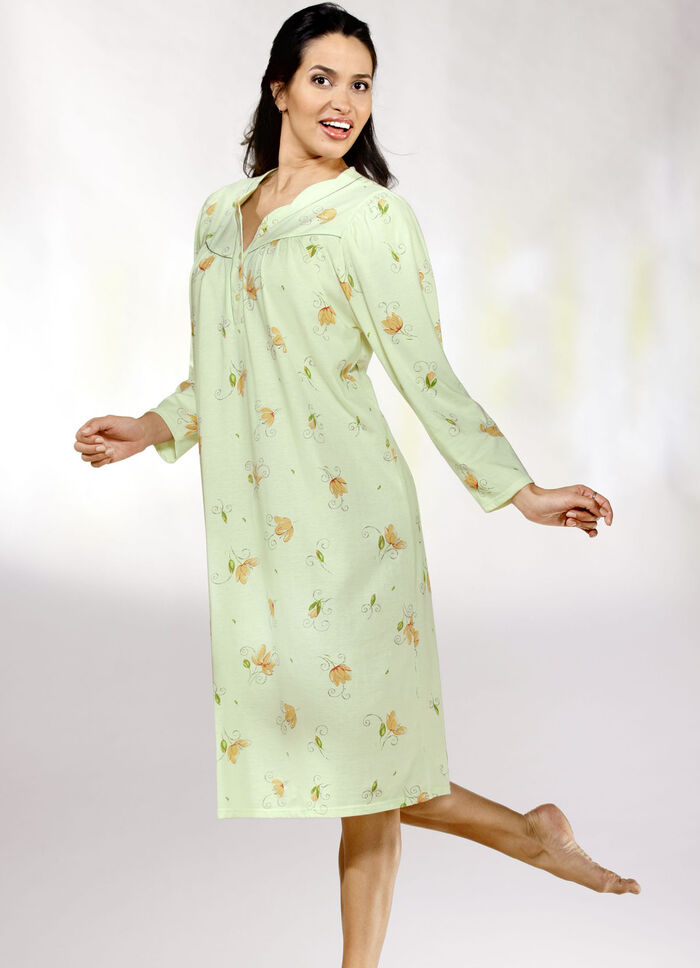 Zweierpack Nachthemden, Langarm mit Knopfleiste 