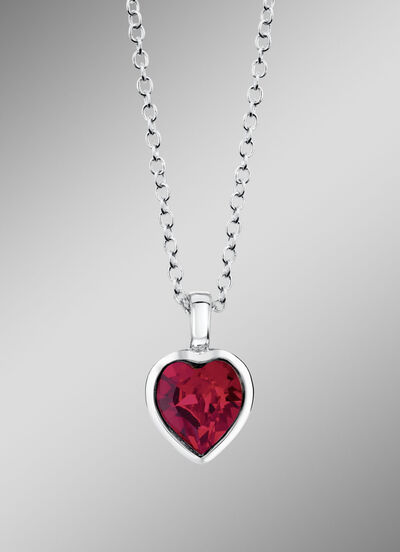 Herz-Anh&auml;nger mit Swarovski&reg;-Kristall und Kette 