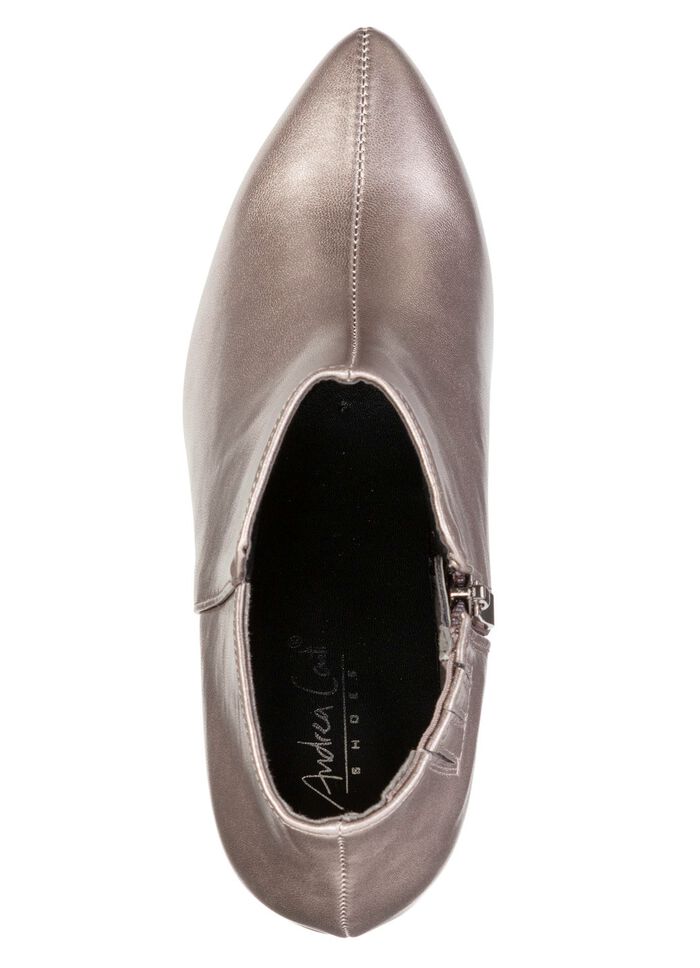 Andrea Conti, trendige Damen-Stiefeletten, mit Rei&szlig;verschluss ALTSILBER