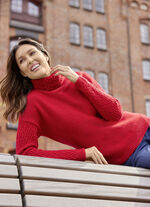 Pullover mit dekorativen Strukturakzenten 