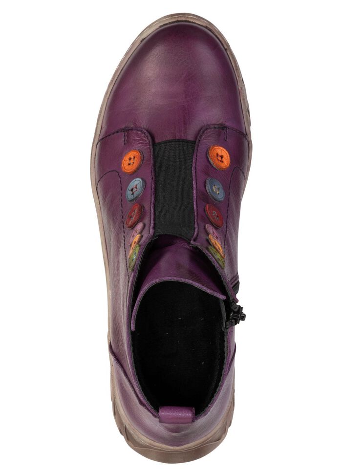 Gemini, trendige Damen-Stiefeletten, Winterschuhe, Weite G, mit herausnehmbarem Fu&szlig;bett LILA