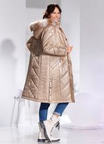 Mantel mit abnehmbarer Kapuze 