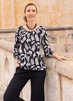 Tunika mit elastischen Abschl&uuml;ssen 