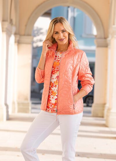 Jacke mit Rei&szlig;verschlusstaschen 