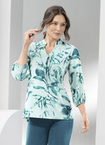 Shirt-Tunika mit farbbrillantem Druck 