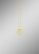 Vergoldeter Anhänger mit Zirkonia 