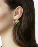 Ohrstecker mit Blautopas, Amethyst und Peridot 