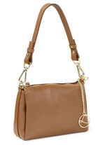 Laurina, Mini-Tasche, Damen, mit abnehmbarem, verstellbarem Umhängeriemen COGNAC