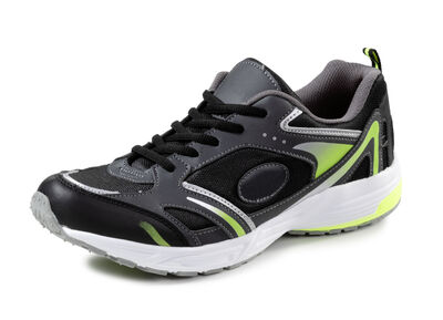 Schnür-Sneaker aus effektvoll bedrucktem Synthetik 
