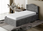 Stretchbezug für Boxspringbett in Mikrofaser-Qualität GRAU