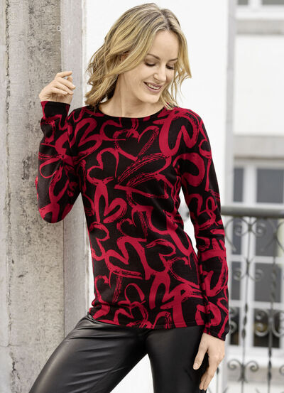 Pullover mit viel Herz 