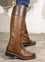 Remonte, gefütterte Damen-Stiefel, Winterschuhe, Weite G, mit Reißverschluss MARONE-MOKKA