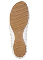 ELENA EDEN, sommerliche Damen-Clogs, Weite G, aus Leder WEISS