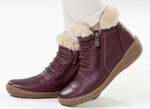 ELENA EDEN, gefütterte Damen-Boots, Winterschuhe, Weite G, mit herausnehmbarem Fußbett BORDEAUX