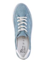 ELENA EDEN Schn&uuml;r-Sneaker aus Veloursleder BLEU