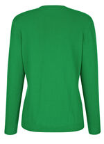 Strickjacke aus reiner Baumwolle GRÜN