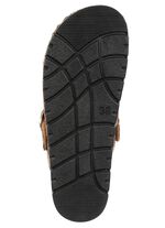 ELENA EDEN, trendige Damen-Clogs, Weite G, mit Leo-Print BRAUN