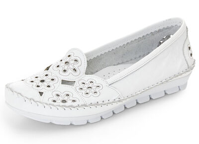 Gemini, leichte Damen-Slipper, Weite G, mit herausnehmbarem Fußbett 