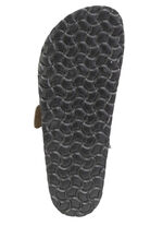 GINO GALANTE, klassische Herren-Pantoletten, Weite H, aus Leder TABAKBRAUN