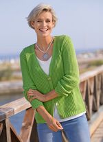 Strickjacke in Patentstrick 