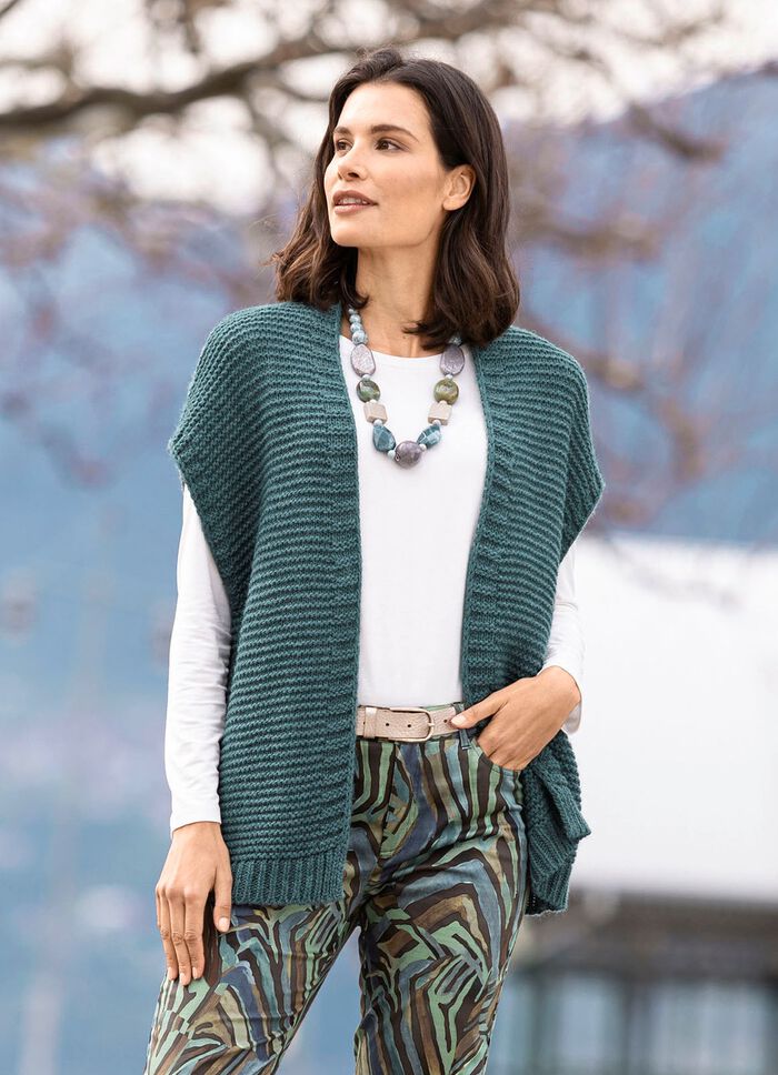 Strickweste mit Alpaka  