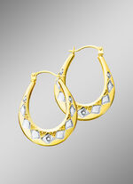 Creolen im Rautenmuster