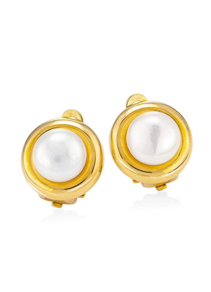 Ohrclips mit S&uuml;&szlig;wasser-Zuchtperlen 