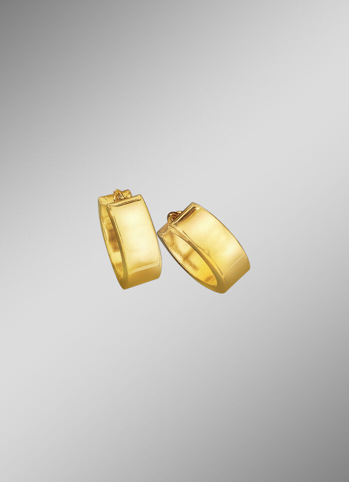 Hochglänzende Klappcreolen 