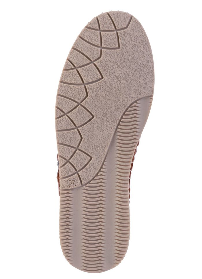 Gemini Sandale aus weichem Nappaleder mit Zierperforation 