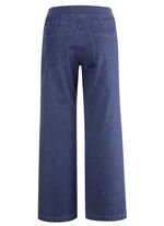 Culotte in 5-Pocket-Form  JEANSBLAU